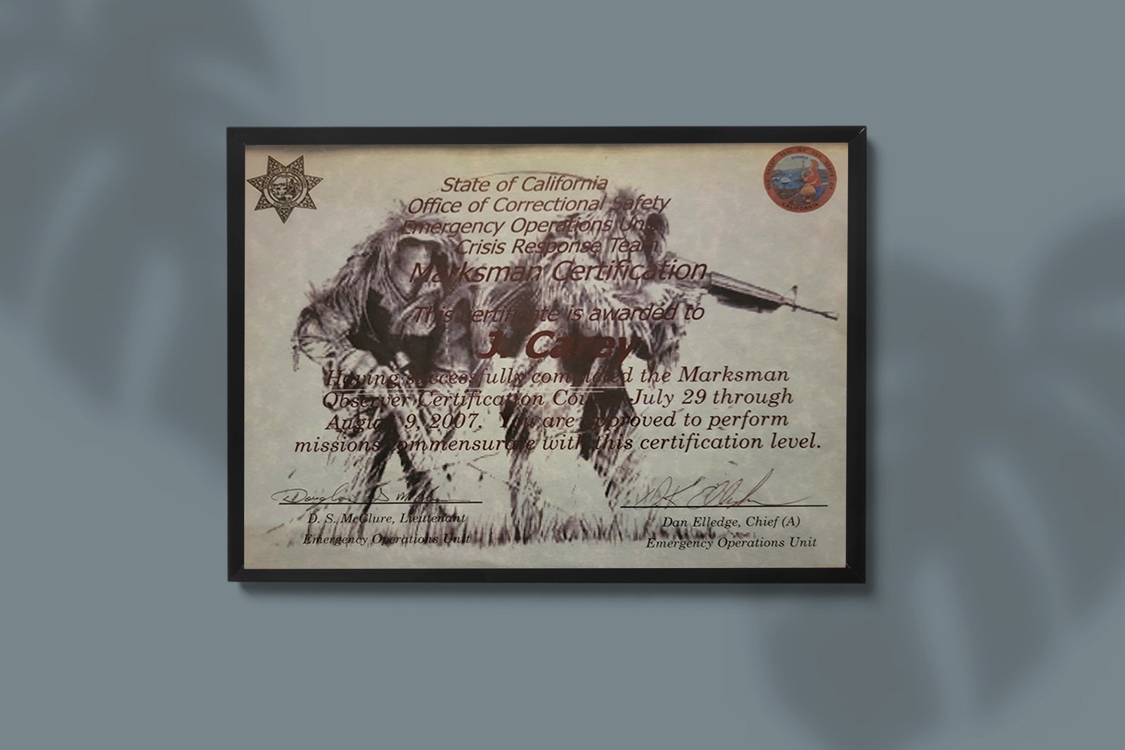 Marksman Certificate